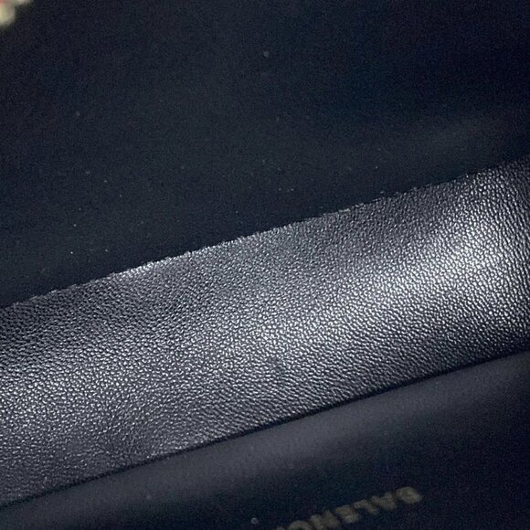 Auth BALENCIAGA Vir Camera XS 558171 Red Black Leather Shoulder Bag - Picture 12 of 16